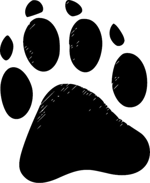 Patas de perro Logotipo vectorial de alta calidad Ilustración vectorial ideal para gráficos de camisetas