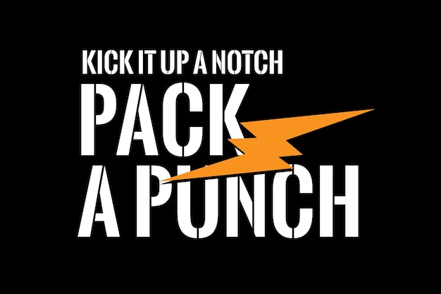 Patéalo un paquete de muesca un cartel de punch