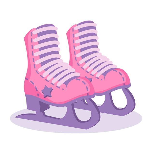 Vector patines. dibujar a mano ilustración de doodle