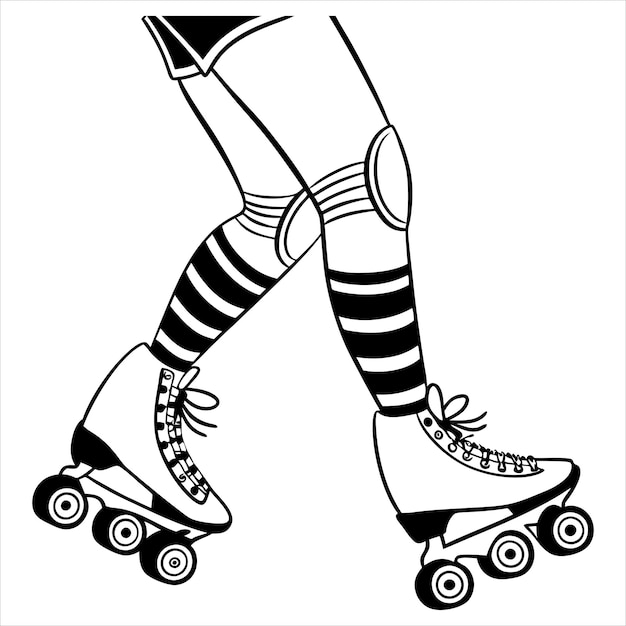 Los patines de rollo Fishnet Glam tienen un diseño retro chic