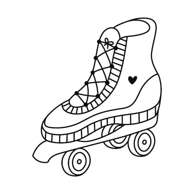 Patines de ruedas rosados de moda de los años 90 y 00 Retro patines deportivos como insignia del Y2k