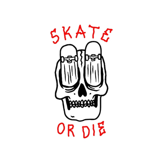patineta dibujada a mano