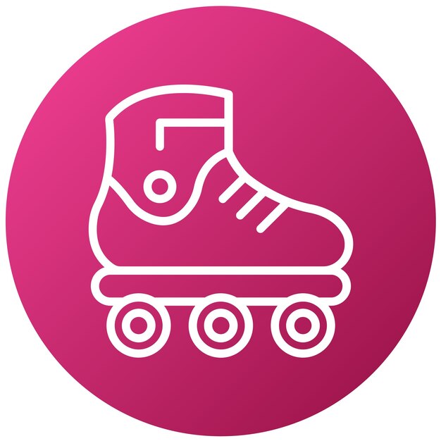 Vector una patineta rosa con un fondo rosa y un logotipo rosa y blanco