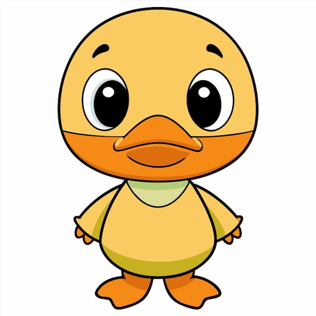 un pato amarillo con una camisa amarilla que dice pato
