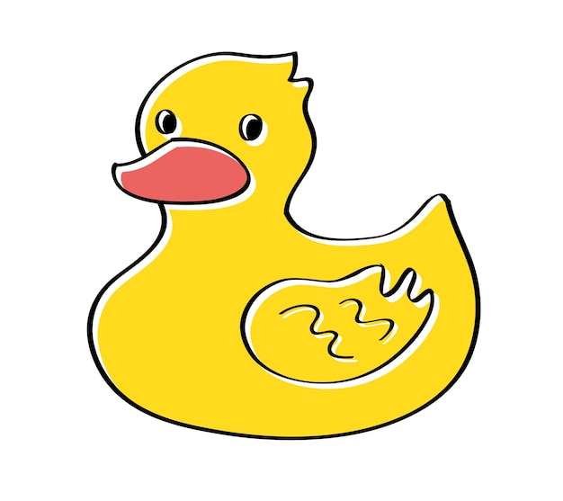 Pato de goma amarillo