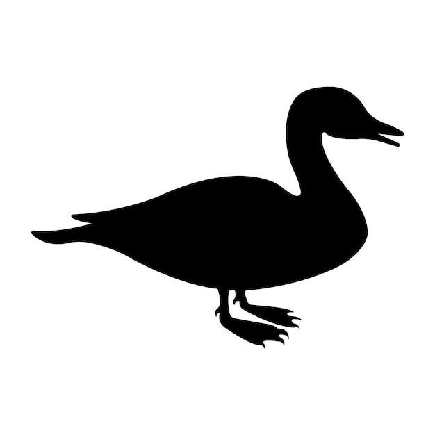 Pato icono logo vector plantilla de diseño