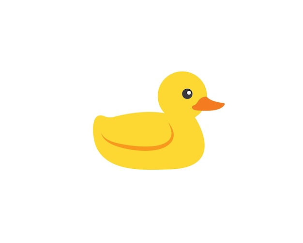 Pato juguete vector icono ilustración diseño