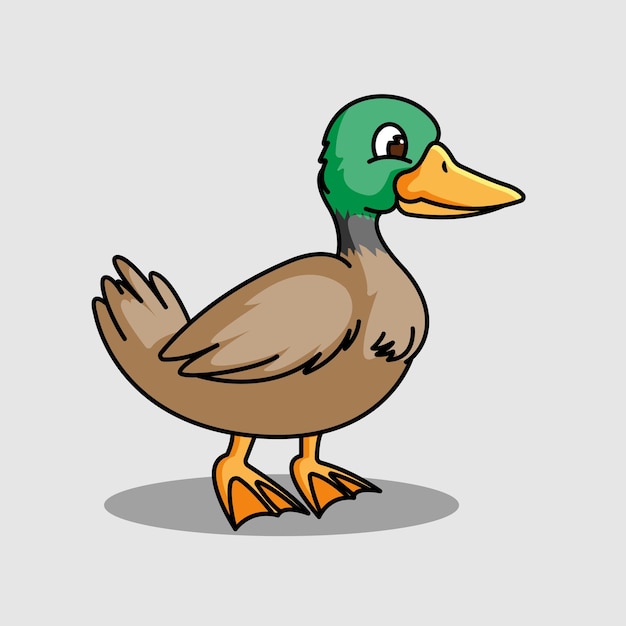 Vector pato del oeste