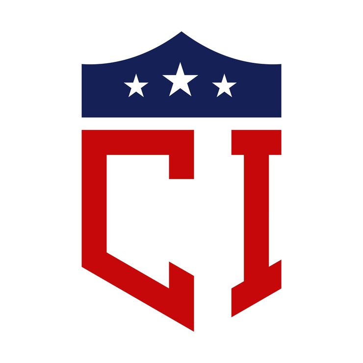 Vector patriotic ci logo design carta ci patriotic american logo design para la campaña política y cualquier evento de los estados unidos