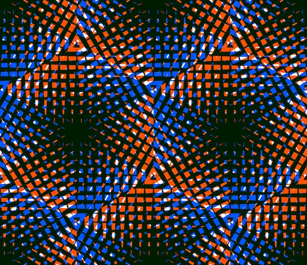 Patrón 3d sin costura geométrico abstracto ilusorio colorido con efectos de transparencia. Telón de fondo infinito estilizado vectorial, mejor para diseño gráfico y web, EPS10.