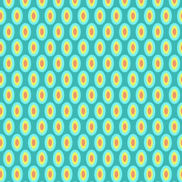 Patrón abstracto de círculos brillantes en un fondo azul