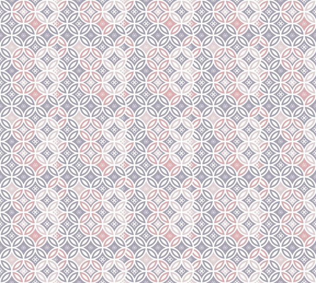 Patrón abstracto colorido batik kawung ts089