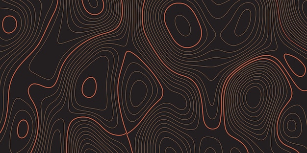 un patrón abstracto colorido con una línea roja dibujada sobre un fondo negro
