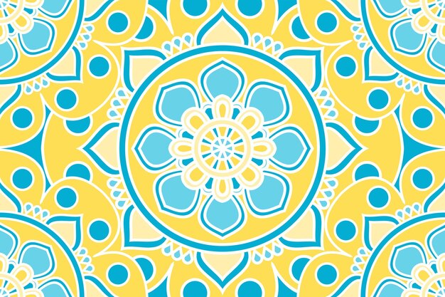 Patrón abstracto colorido mandala