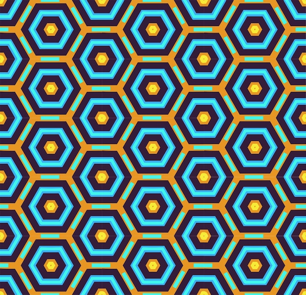 Patrón abstracto sin costura multicolor Fondo y telón de fondo multicolor Diseño ornamental colorido Ornamentos de mosaico de colores Ilustración gráfica vectorial EPS10