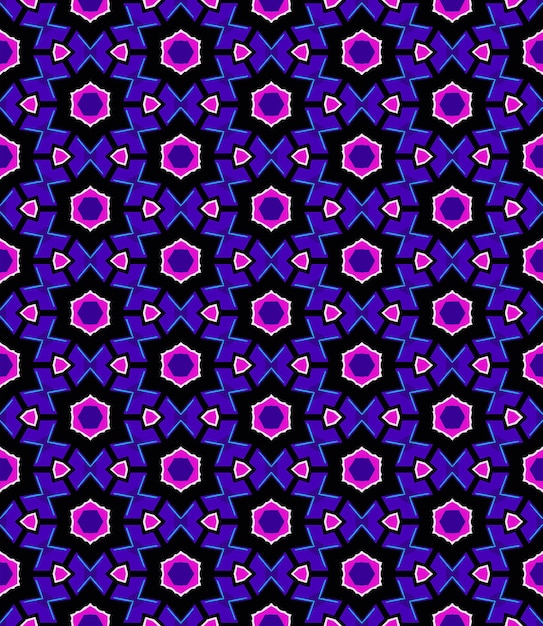 Patrón abstracto sin costura multicolor Fondo y telón de fondo multicolor Diseño ornamental colorido Ornamentos de mosaico de colores Ilustración gráfica vectorial EPS10