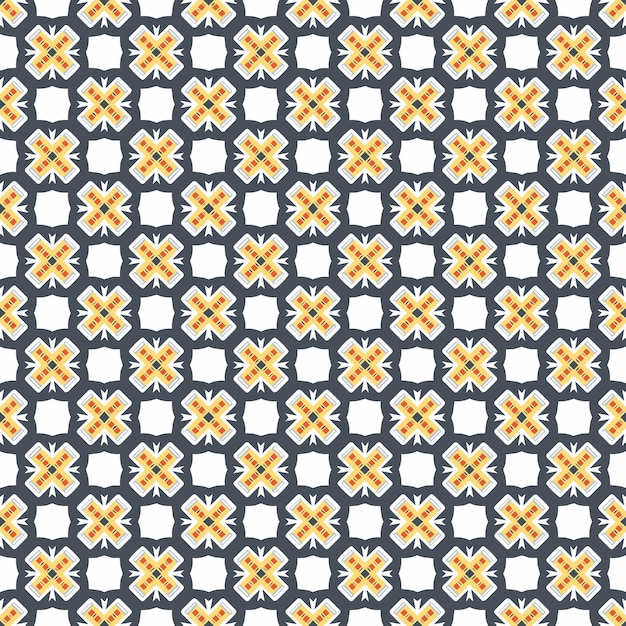 Patrón abstracto sin costura multicolor Fondo y telón de fondo multicolor Diseño ornamental colorido Ornamentos de mosaico de colores Ilustración gráfica vectorial EPS10