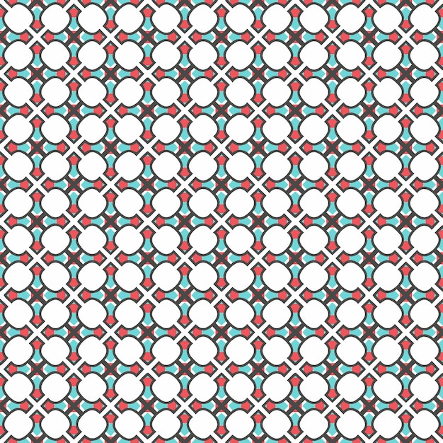 Patrón abstracto sin costura multicolor Fondo y telón de fondo multicolor Diseño ornamental colorido Ornamentos de mosaico de colores Ilustración gráfica vectorial EPS10
