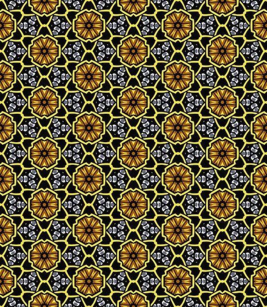 Patrón abstracto sin costura multicolor Fondo y telón de fondo multicolor Diseño ornamental colorido Ornamentos de mosaico de colores Ilustración gráfica vectorial EPS10