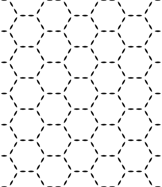 Patrón abstracto sin costuras en blanco y negro Fondo y telón de fondo Diseño ornamental en escala de gris