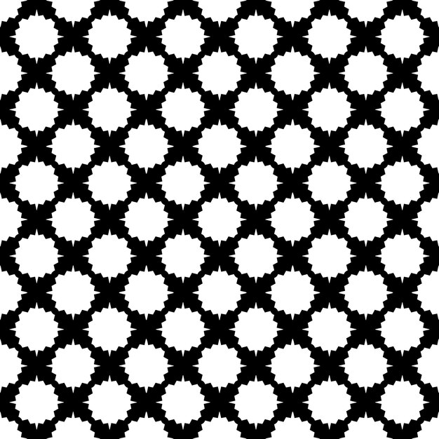 Patrón abstracto sin costuras en blanco y negro Fondo y telón de fondo Diseño ornamental en escala de gris