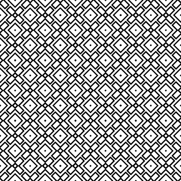 Patrón abstracto sin costuras en blanco y negro Fondo y telón de fondo Diseño ornamental en escala de gris