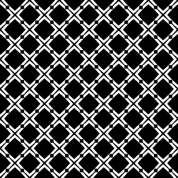 Patrón abstracto sin costuras en blanco y negro Fondo y telón de fondo Diseño ornamental en escala de gris