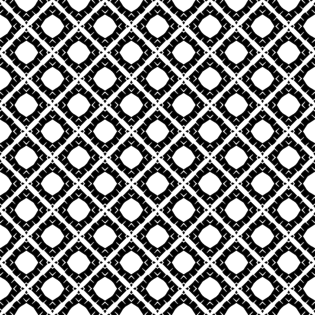 Patrón abstracto sin costuras en blanco y negro Fondo y telón de fondo Diseño ornamental en escala de gris