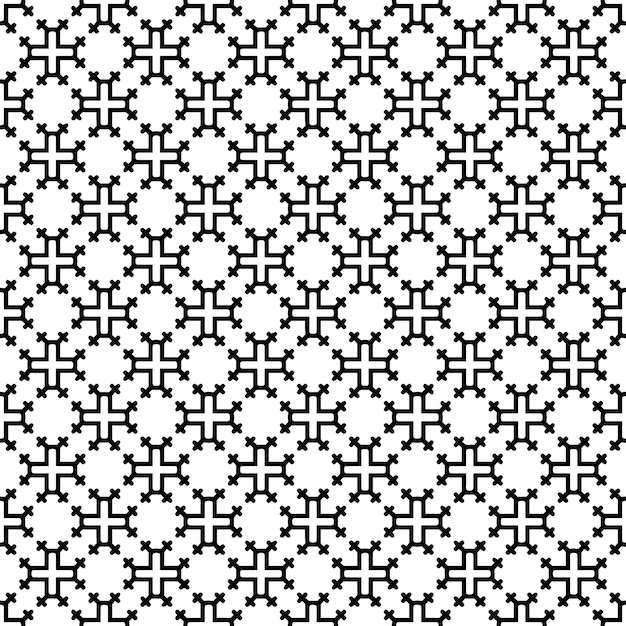Patrón abstracto sin costuras en blanco y negro Fondo y telón de fondo Diseño ornamental en escala de gris