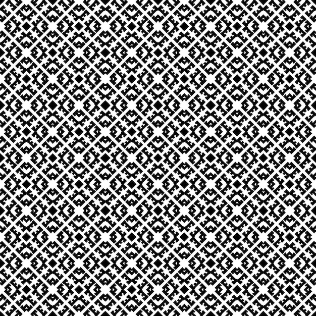 Patrón abstracto sin costuras en blanco y negro Fondo y telón de fondo Diseño ornamental en escala de gris