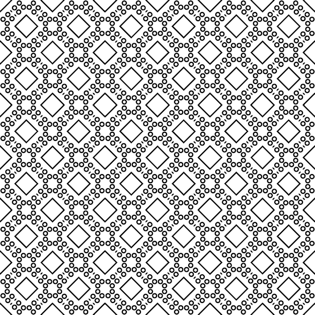 Patrón abstracto sin costuras en blanco y negro Fondo y telón de fondo Diseño ornamental en escala de gris