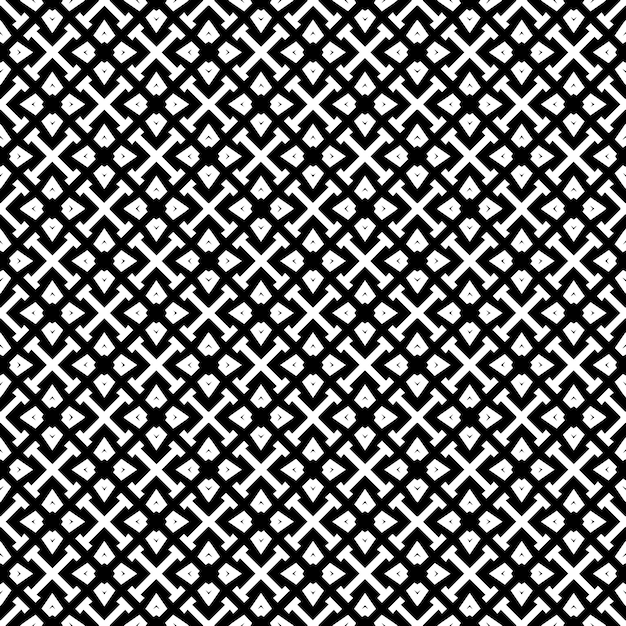 Patrón abstracto sin costuras en blanco y negro Fondo y telón de fondo Diseño ornamental en escala de gris