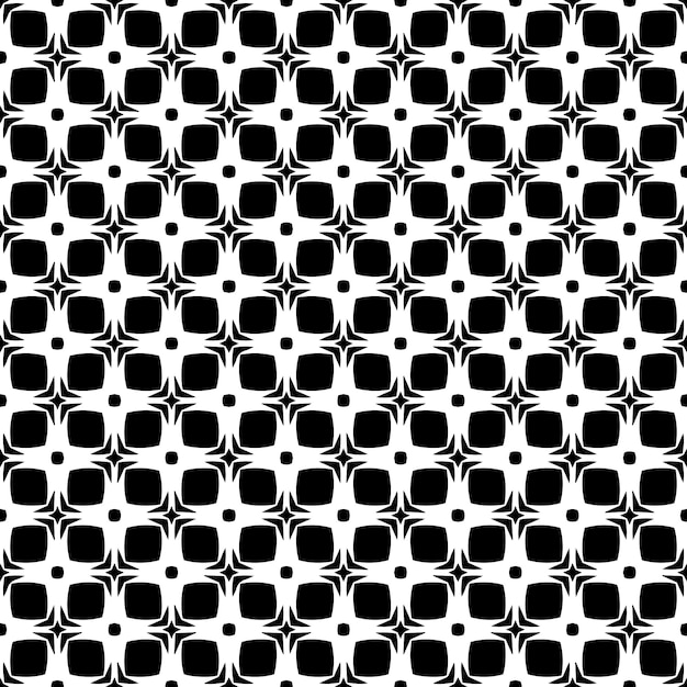 Patrón abstracto sin costuras en blanco y negro Fondo y telón de fondo Diseño ornamental en escala de gris