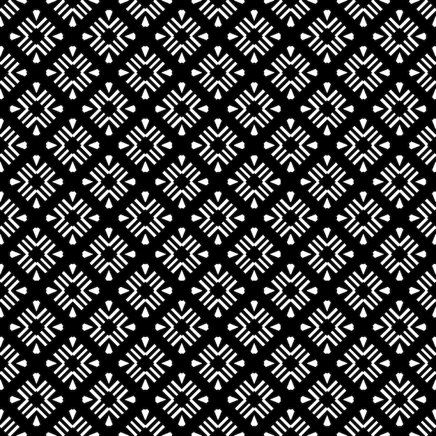 Patrón abstracto sin costuras en blanco y negro Fondo y telón de fondo Diseño ornamental en escala de gris