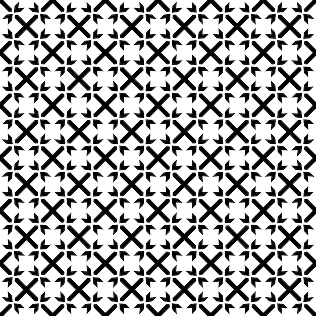 Patrón abstracto sin costuras en blanco y negro Fondo y telón de fondo Diseño ornamental en escala de gris
