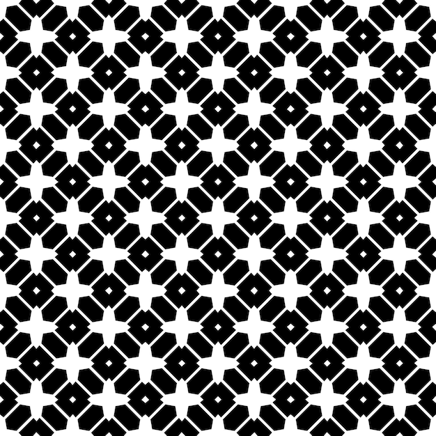 Patrón abstracto sin costuras en blanco y negro Fondo y telón de fondo Diseño ornamental en escala de gris