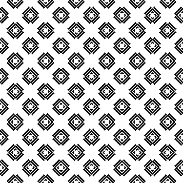 Patrón abstracto sin costuras en blanco y negro Fondo y telón de fondo Diseño ornamental en escala de gris