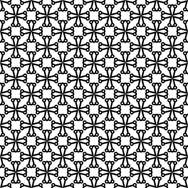 Patrón abstracto sin costuras en blanco y negro Fondo y telón de fondo Diseño ornamental en escala de gris
