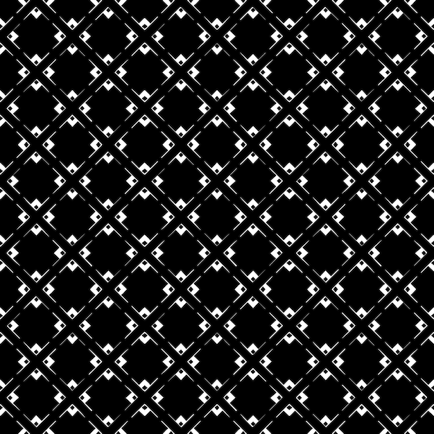 Patrón abstracto sin costuras en blanco y negro Fondo y telón de fondo Diseño ornamental en escala de gris