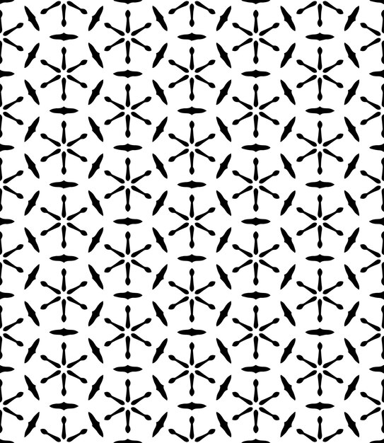 Patrón abstracto sin costuras en blanco y negro Fondo y telón de fondo Diseño ornamental en escala de gris