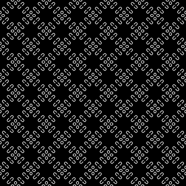 Vector patrón abstracto sin costuras en blanco y negro fondo y telón de fondo diseño ornamental en escala de gris
