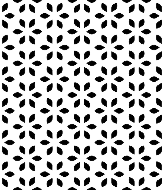 Patrón abstracto sin costuras en blanco y negro Fondo y telón de fondo Diseño ornamental en escala de gris