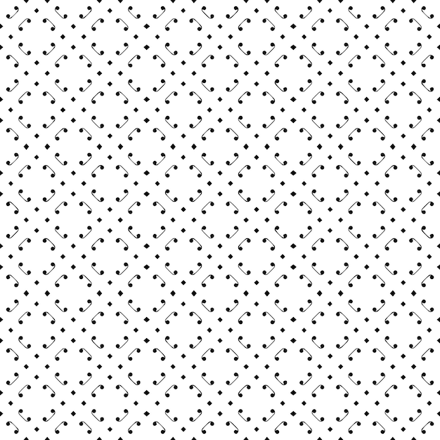 Patrón abstracto sin costuras en blanco y negro Fondo y telón de fondo Diseño ornamental en escala de gris