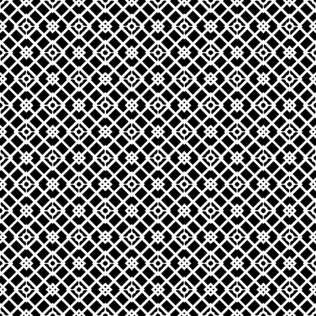 Patrón abstracto sin costuras en blanco y negro Fondo y telón de fondo Diseño ornamental en escala de gris