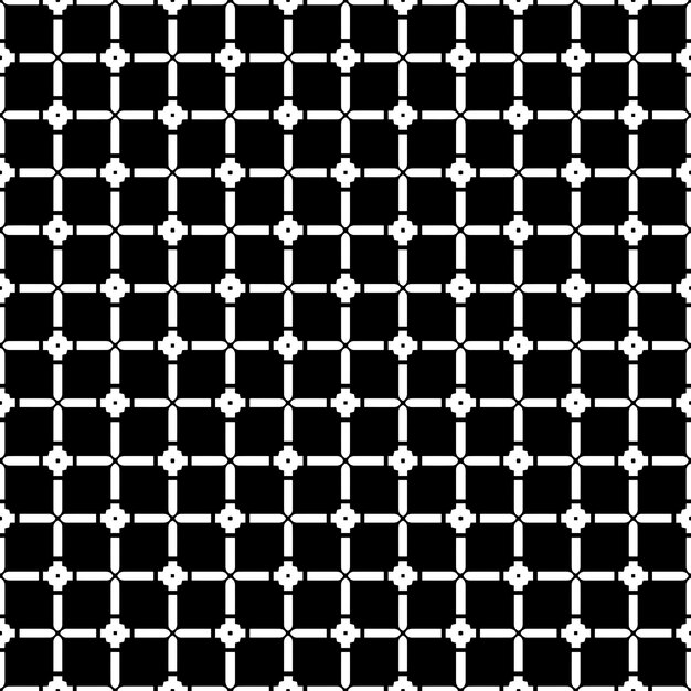 Patrón abstracto sin costuras en blanco y negro Fondo y telón de fondo Diseño ornamental en escala de gris