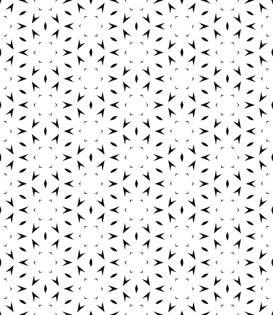 Patrón abstracto sin costuras en blanco y negro Fondo y telón de fondo Diseño ornamental en escala de gris