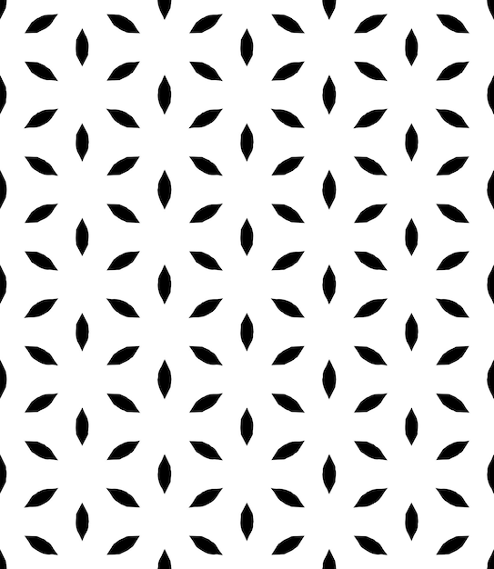 Patrón abstracto sin costuras en blanco y negro Fondo y telón de fondo Diseño ornamental en escala de gris