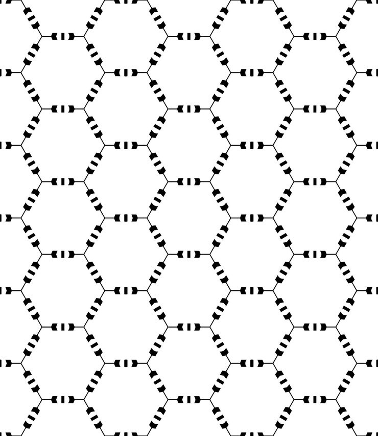 Vector patrón abstracto sin costuras en blanco y negro fondo y telón de fondo diseño ornamental en escala de grises adornos de mosaico ilustración gráfica vectorial eps10
