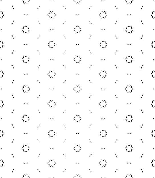 Patrón abstracto sin costuras en blanco y negro Fondo y telón de fondo Diseño ornamental en escala de grises Adornos de mosaico Ilustración gráfica vectorial EPS10