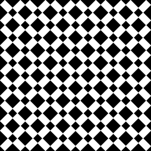 Patrón abstracto sin costuras en blanco y negro Fondo y telón de fondo Diseño ornamental en escala de grises Adornos de mosaico Ilustración gráfica vectorial EPS10